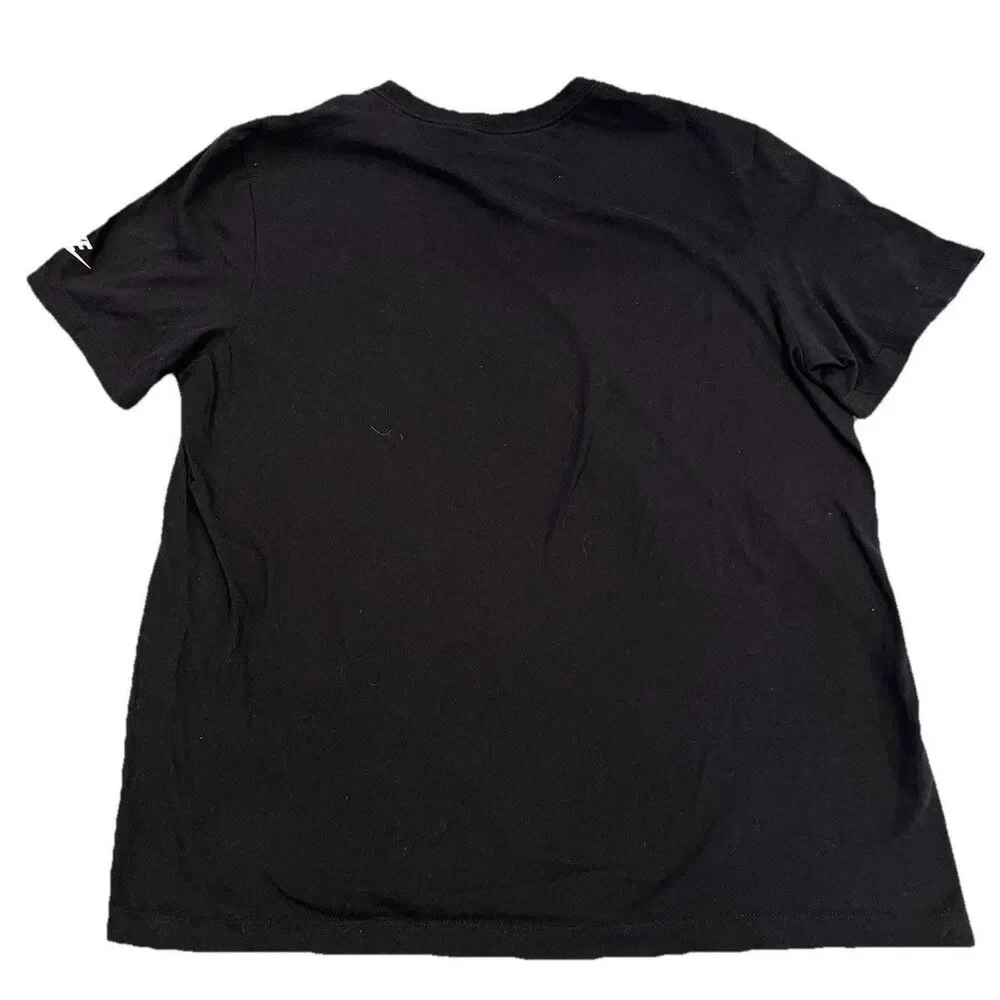 Adult Nike Carolina Panthers‎ NFL Football T-Shirt Black Short Sleeve Large.